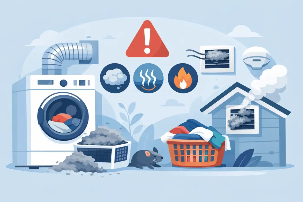 9 Dryer Vent Warning Signs to Watch
