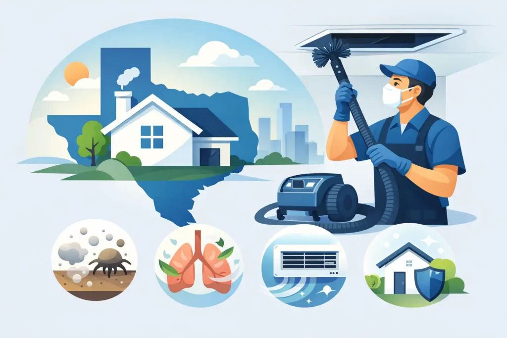 7 Duct Cleaning Benefits for Texas Homes