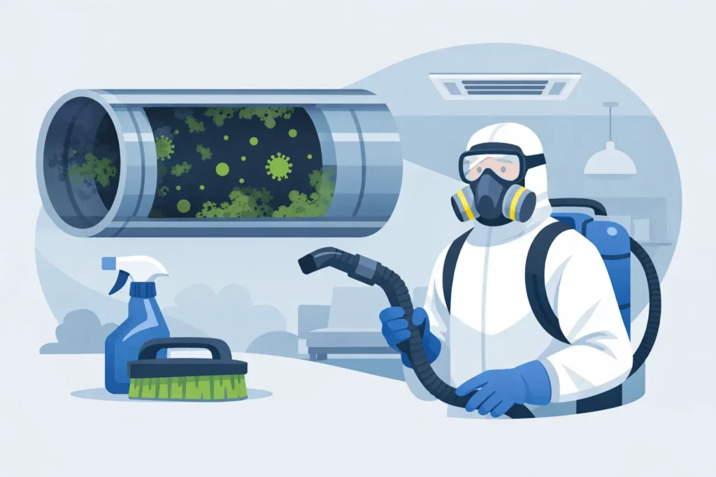 Air Duct Mold Cleanup: When to Call a Pro