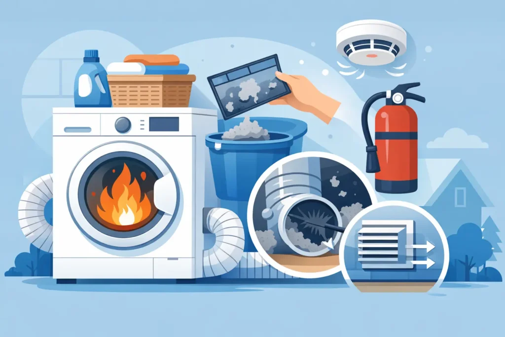 Best Ways to Reduce Dryer Fire Risk at Home