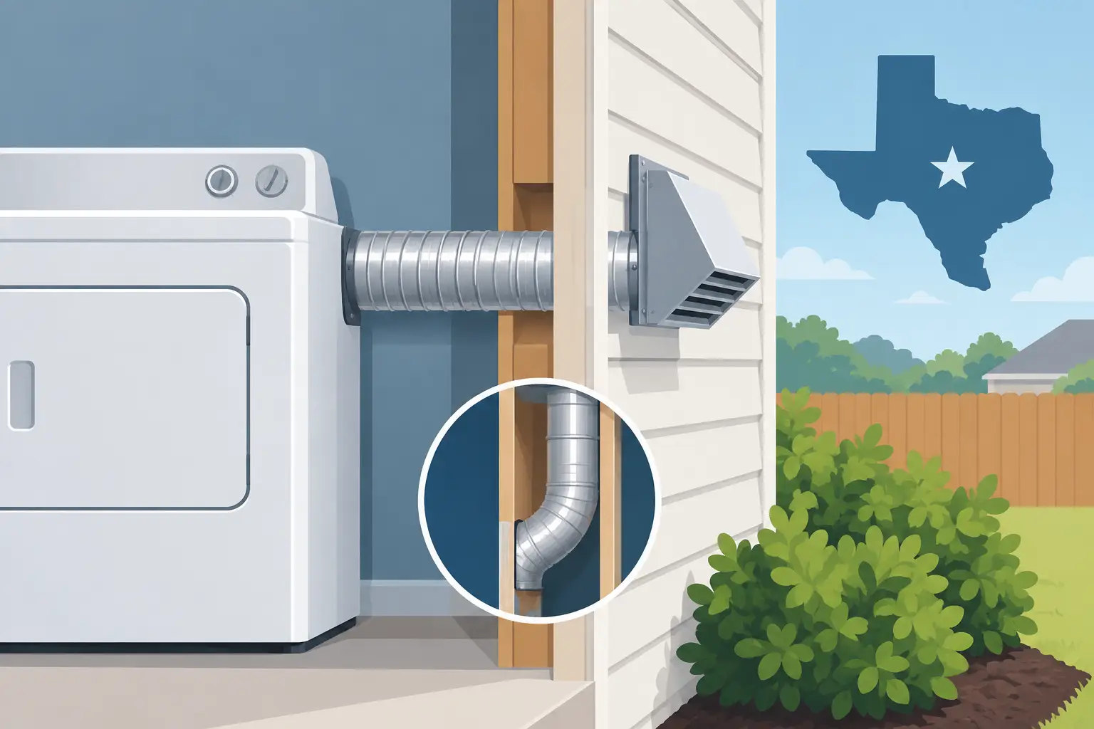 Dryer Vent Routing Safety Guide for Texas Homes - On Time Home Experts 2026 2026