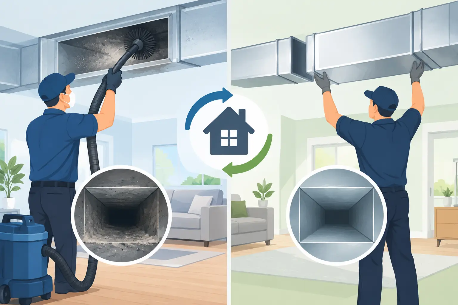 Duct Cleaning Versus Replacement for Your Home - On Time Home Experts 2026 2026